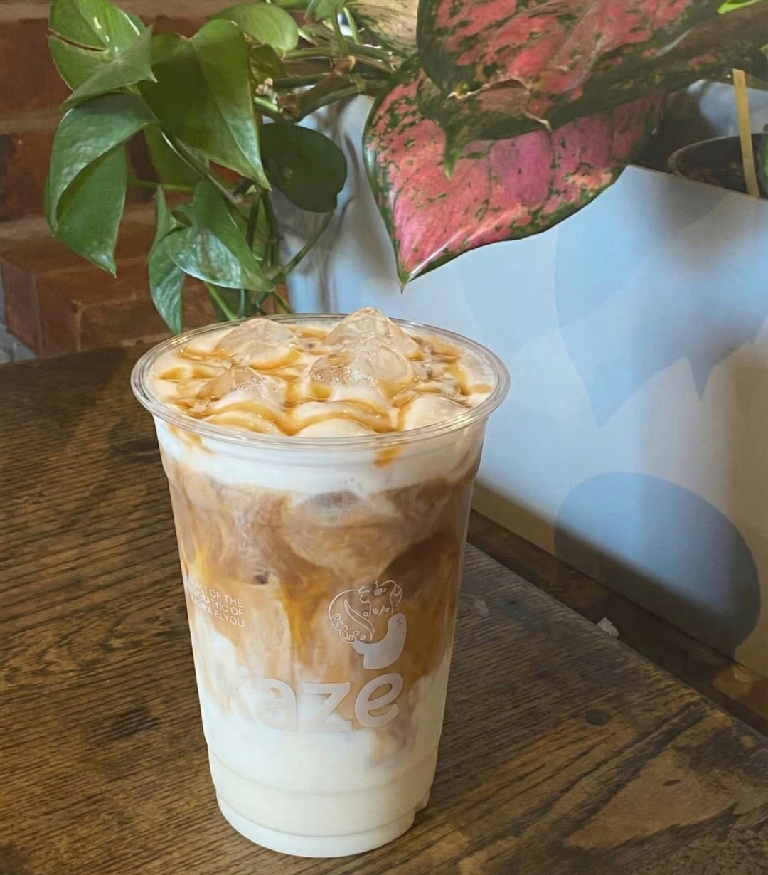 Iced Caramel Latte — Kaze Café