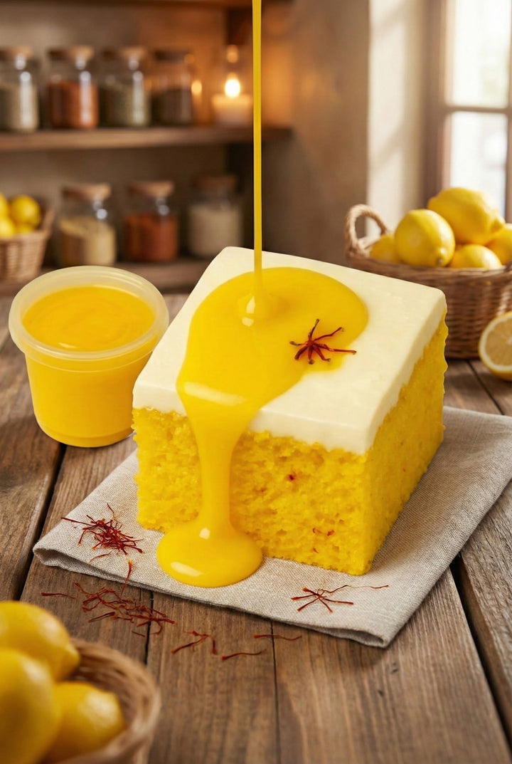 Saffron Cheesecake — Kaze Café