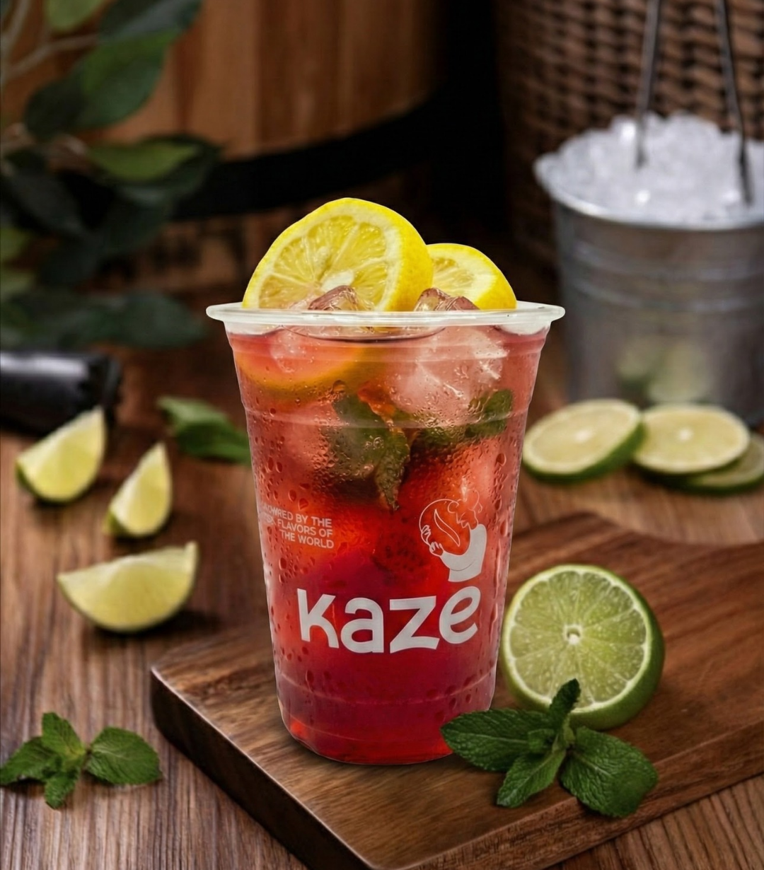 Melba Iced Tea — Kaze Café