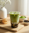 Iced Matcha With Boba — Kaze Café